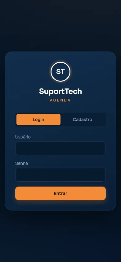 Tela do SuportTech Agenda