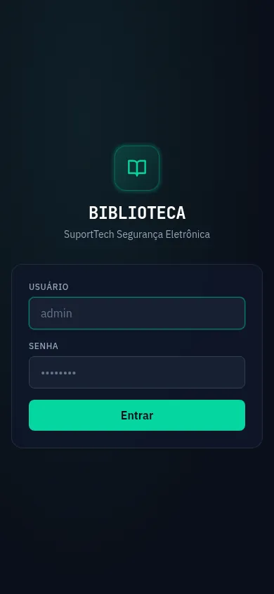 Tela do Biblioteca Técnica