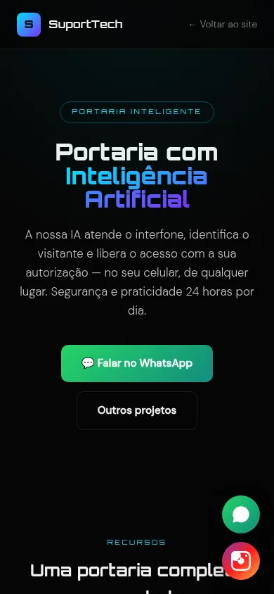 Tela do Portaria Remota com IA