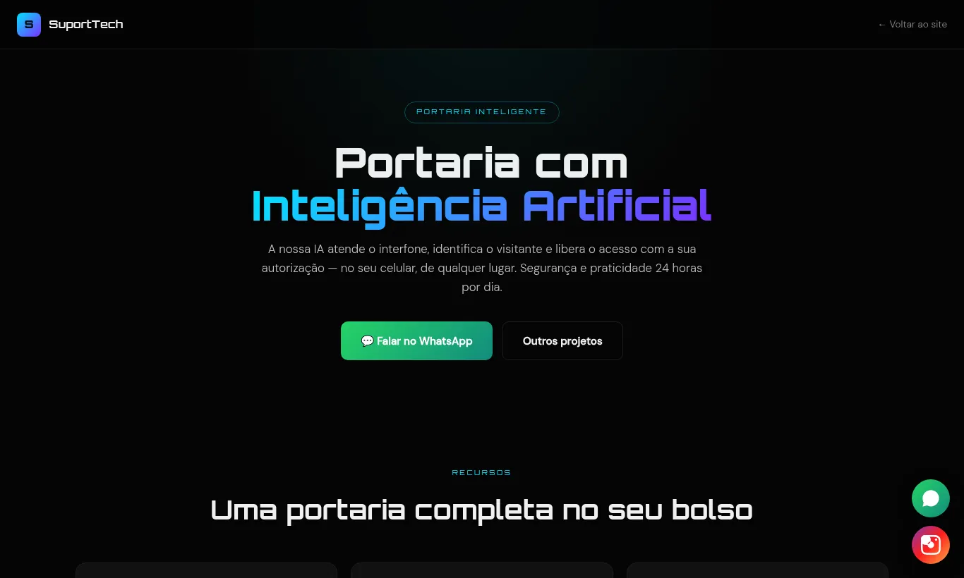 Tela do Portaria Remota com IA