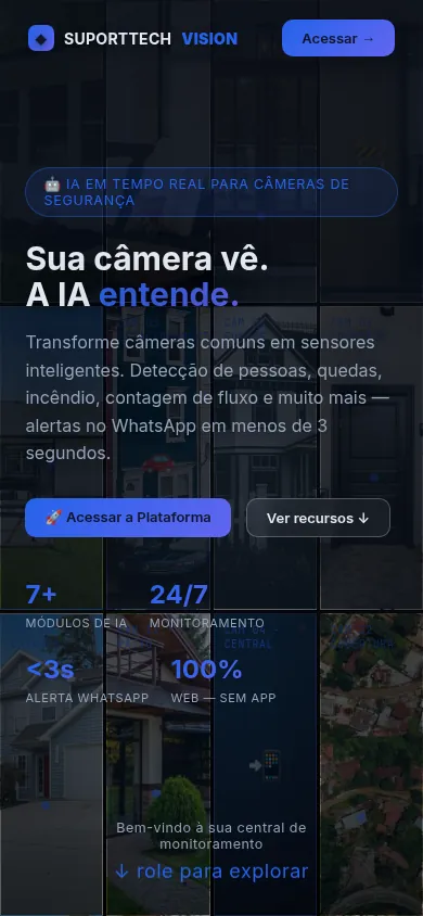 Tela do SuportTech Vision